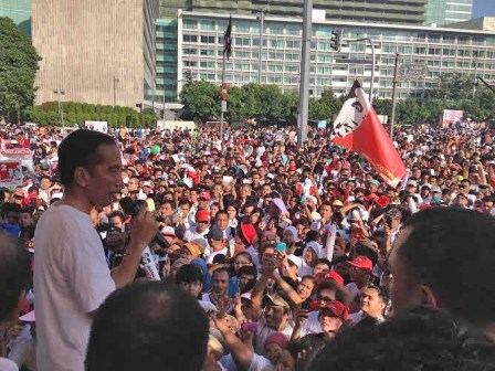Jokowi Hadiri Peringatan HUT Jakarta ke-487